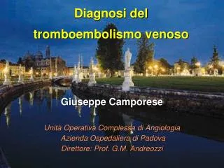 diagnosi del tromboembolismo venoso