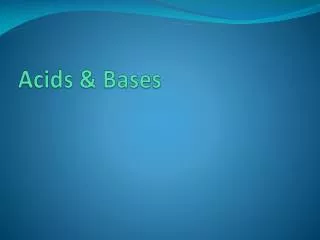 acids bases