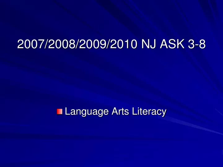 2007 2008 2009 2010 nj ask 3 8