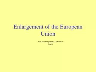 enlargement of the european union