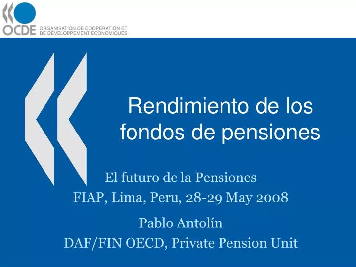 rendimiento de los fondos de pensiones