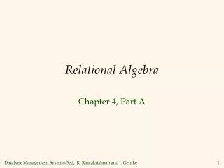 relational algebra