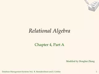relational algebra