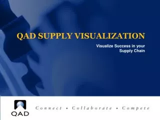 QAD SUPPLY VISUALIZATION