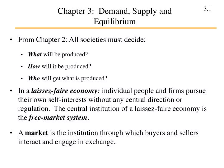 chapter 3 demand supply and equilibrium