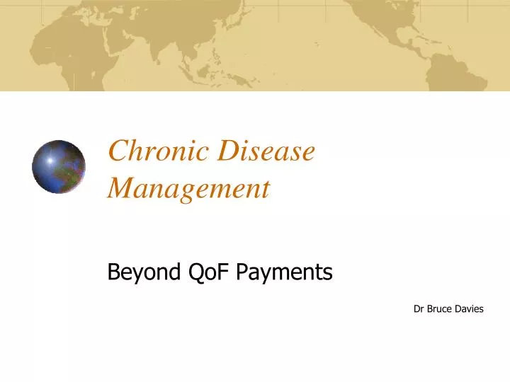 chronic disease management