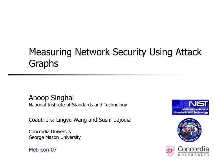 measuring network security using attack graphs