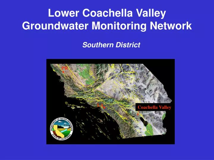 lower coachella valley groundwater monitoring network southern district
