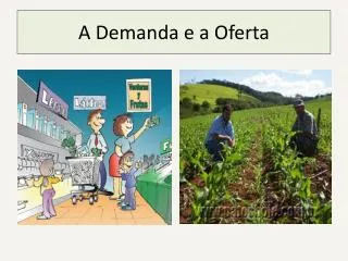 a demanda e a oferta