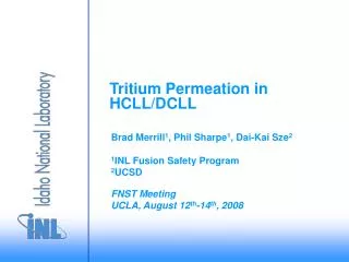 Tritium Permeation in HCLL/DCLL