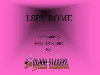 i spy rome