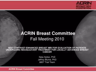 ACRIN Breast Committee