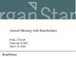 Annual Meeting with Shareholders - slide 1