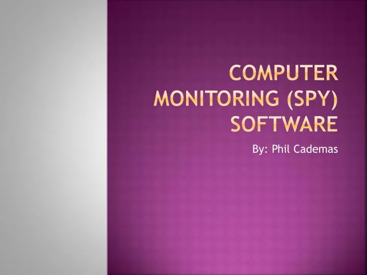 computer monitoring spy software