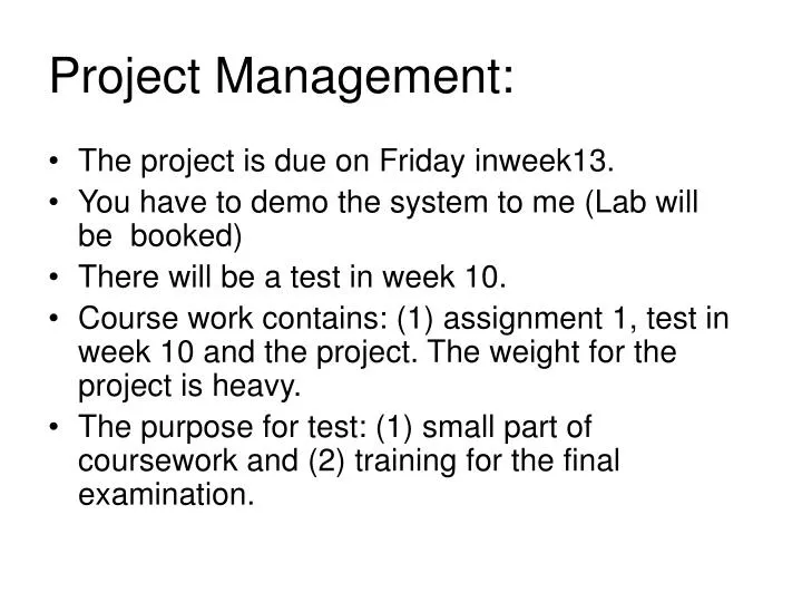 project management