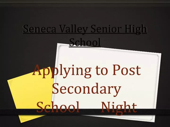seneca valley senior high school