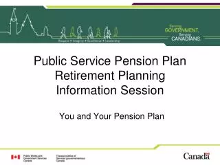 Public Service Pension Plan Retirement Planning Information Session