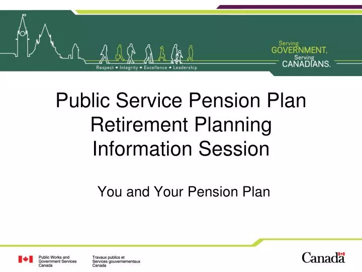 public service pension plan retirement planning information session