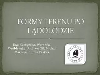 formy terenu po l dolodzie