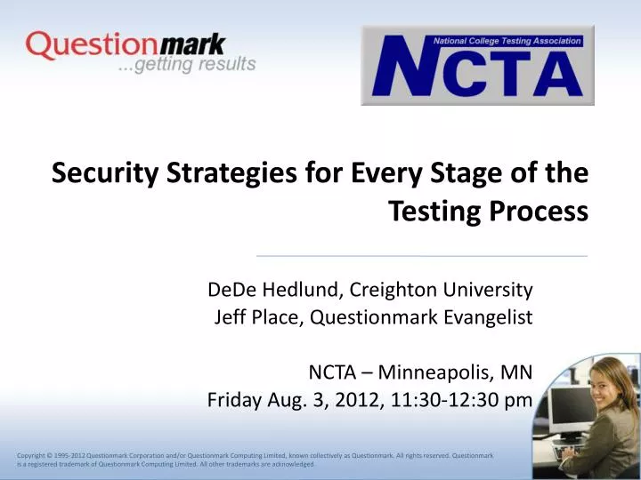 security strategies for every stage of the testing process