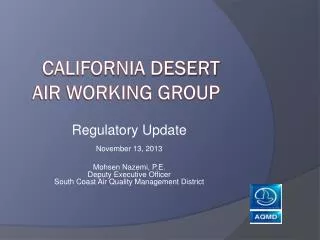 California Desert Air Working group