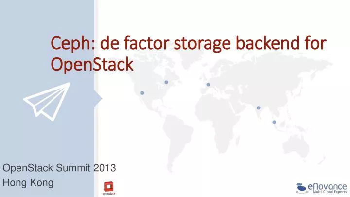 ceph de factor storage backend for openstack
