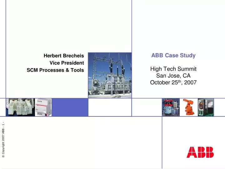 abb case study high tech summit san jose ca october 25 th 2007