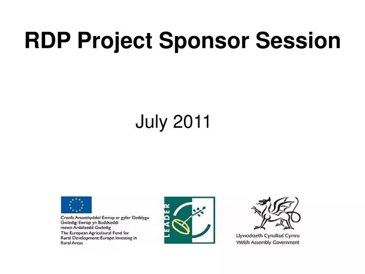 rdp project sponsor session