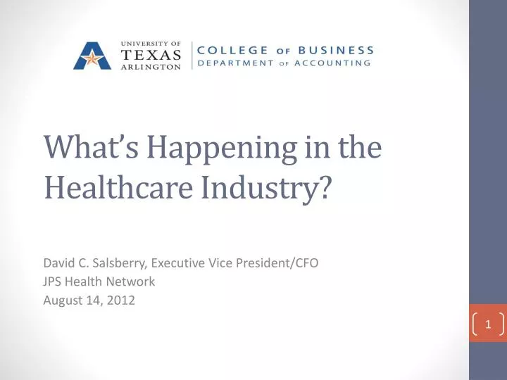 what s happening in the healthcare industry