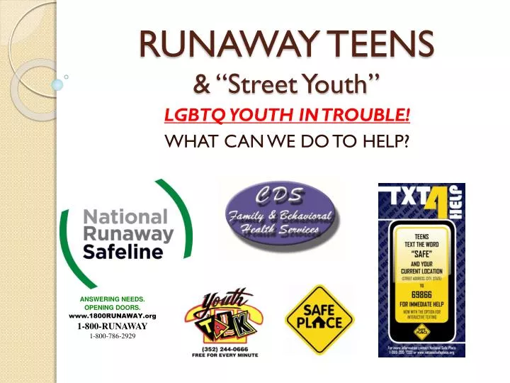 runaway teens street youth