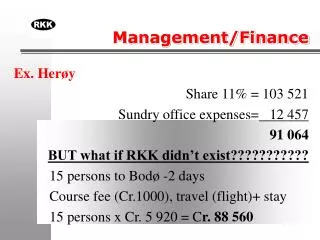 Management/Finance