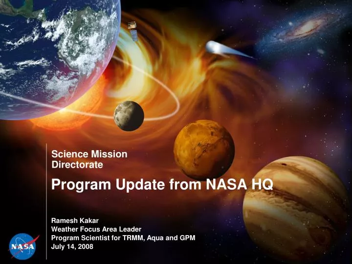 program update from nasa hq