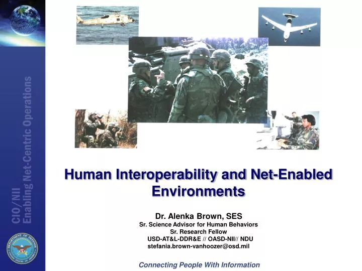 human interoperability and net enabled environments