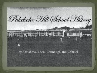 Pukekohe Hill School History