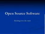 Open Source Software - slide 1