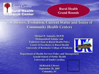 Rural Health Grand Rounds