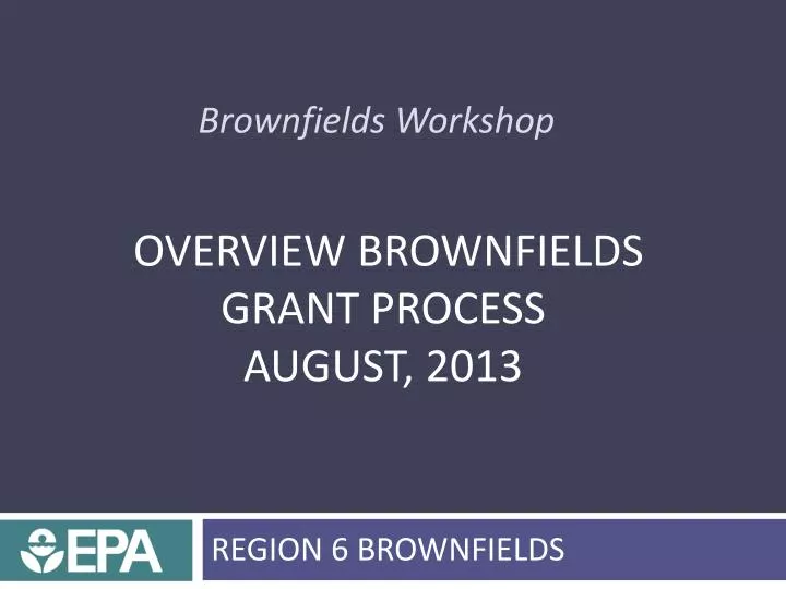 brownfields workshop