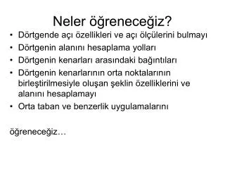 neler renece iz