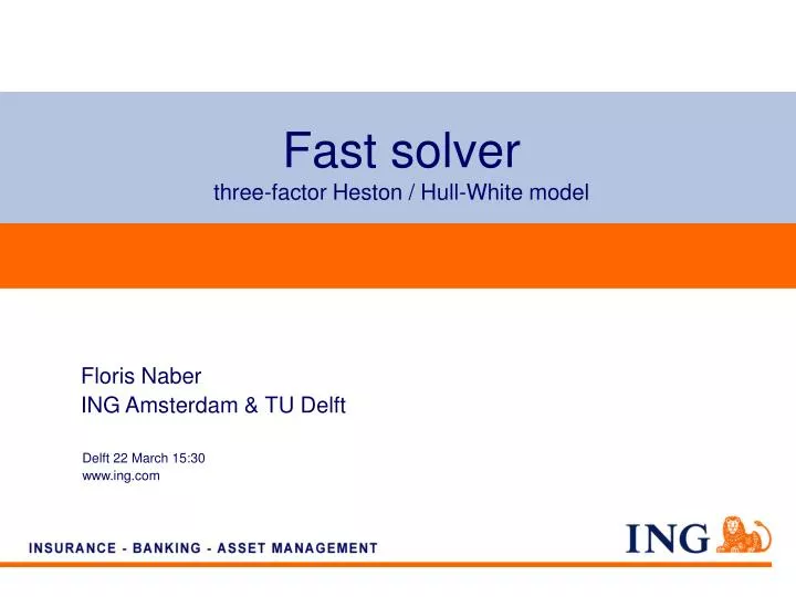 fast solver three factor heston hull white model