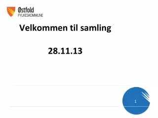 velkommen til samling 28 11 13