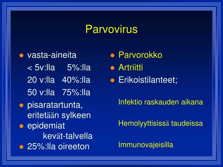 parvovirus