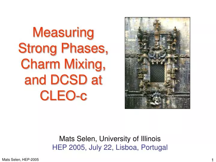 measuring strong phases charm mixing and dcsd at cleo c