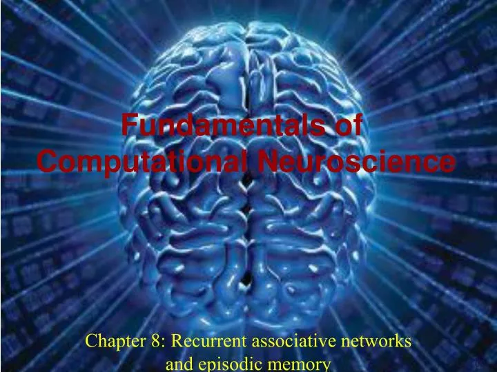 chapter 8 recurrent associative networks and episodic memory
