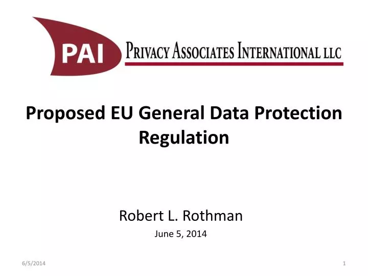 proposed eu general data protection regulation