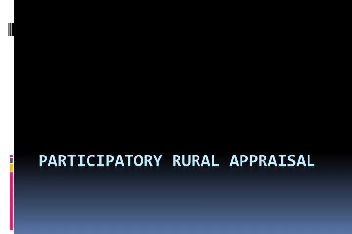 participatory rural appraisal