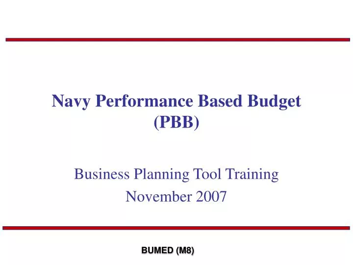 navy performance based budget pbb