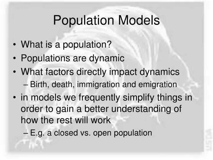 population models