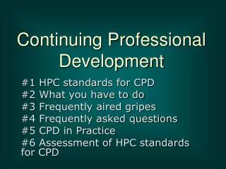 PPT - Continuing Professional Development PowerPoint Presentation, Free ...