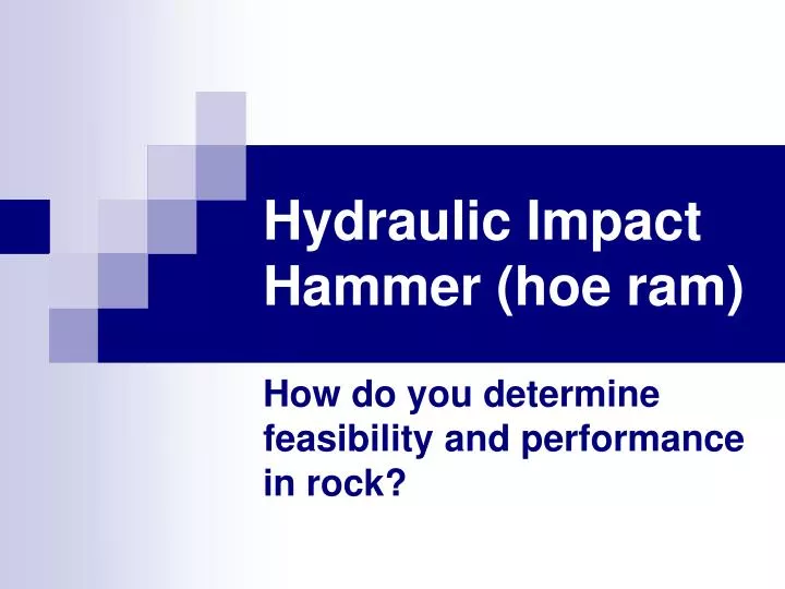 hydraulic impact hammer hoe ram