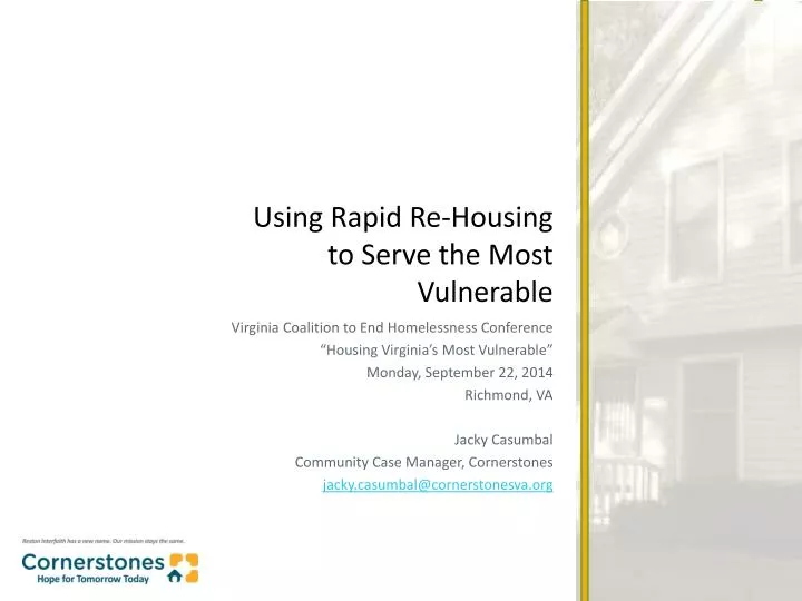 using rapid re housing to serve the most vulnerable
